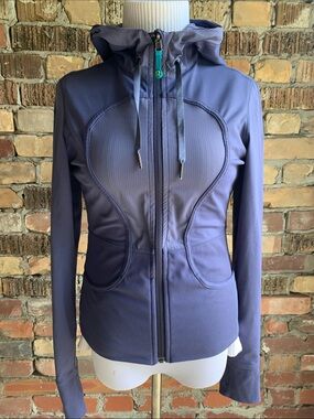 lululemon athletica Purple Zip-Up Hooded Bomber Jacket